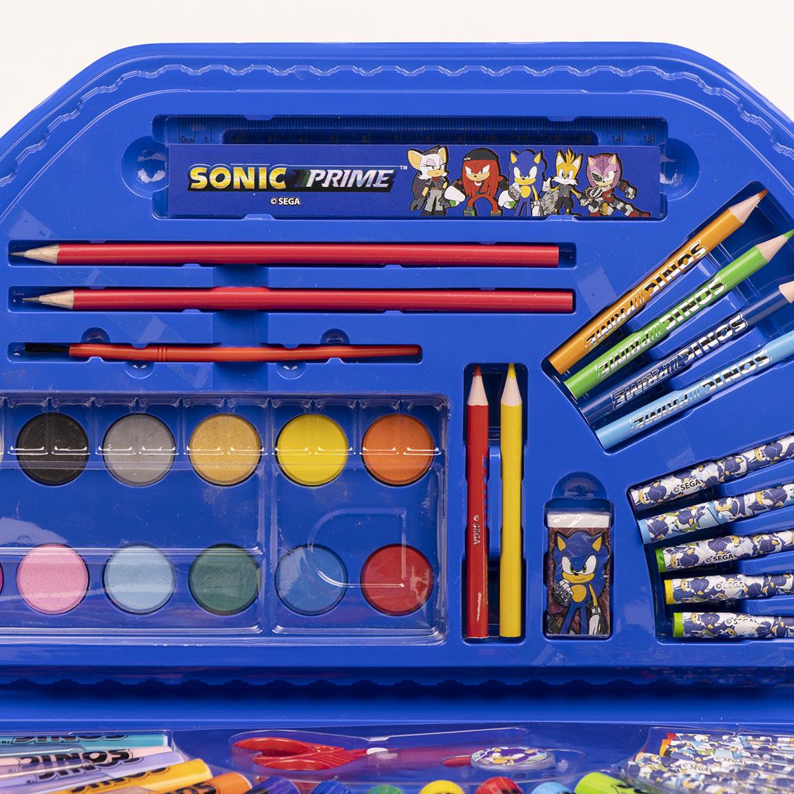 Conjunto Com Acessórios De Pintura Sonic