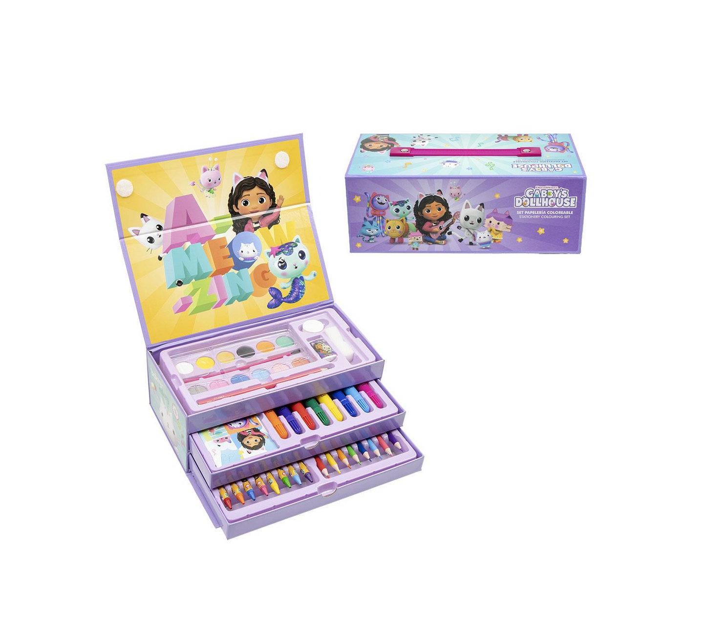 Conjunto Com Acessórios De Pintura Gabby