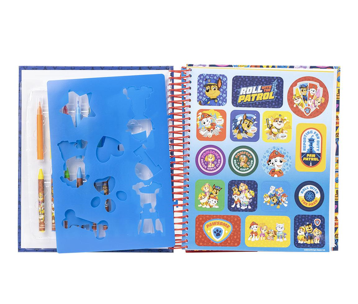 Caderno De Colorir Com Acessórios Patrulha Pata