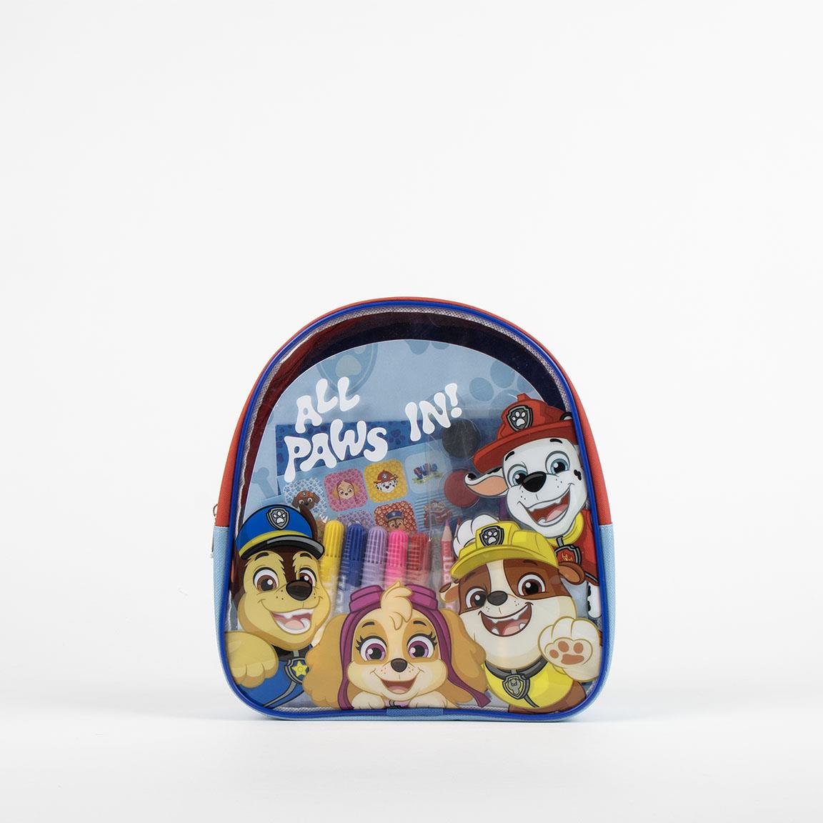 Mochila Com Acessórios De Pintura Patrulha Pata