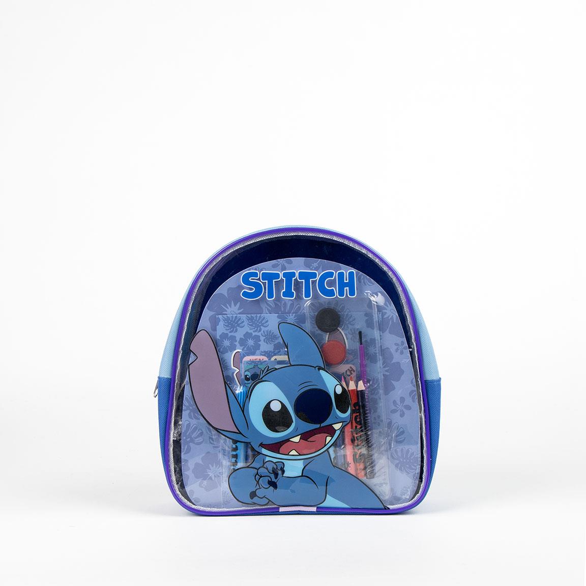 Mochila Com Acessórios De Pintura Stitch