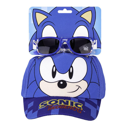 Conjunto Sonic Chapéu e Óculos de Sol