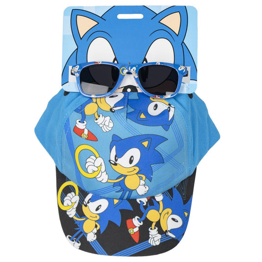 Conjunto Sonic Chapéu e Óculos de Sol