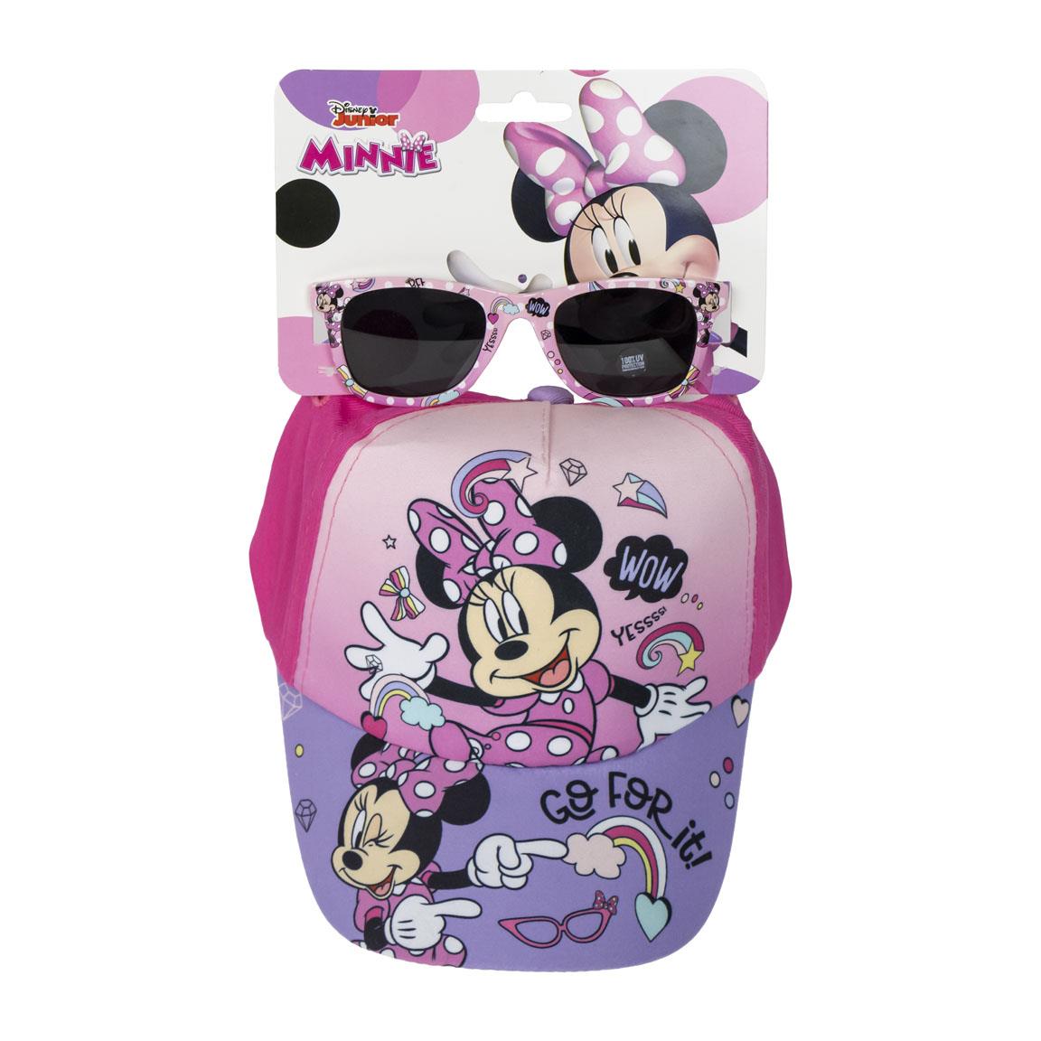 Conjunto Minnie Chapéu e Óculos de Sol