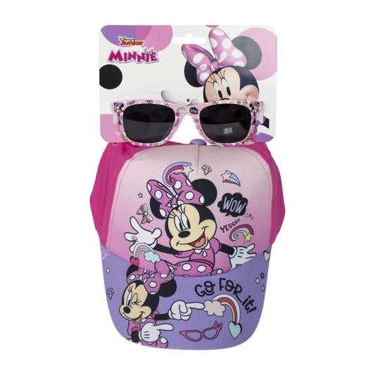 Conjunto Minnie Chapéu e Óculos de Sol