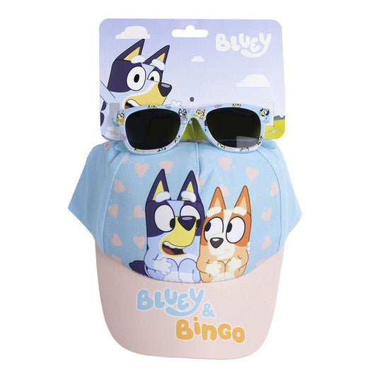 Conjunto Bluey Chapéu e Óculos de Sol