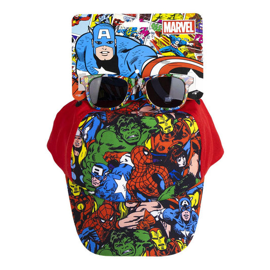 Conjunto Avengers Chapéu e Óculos de Sol