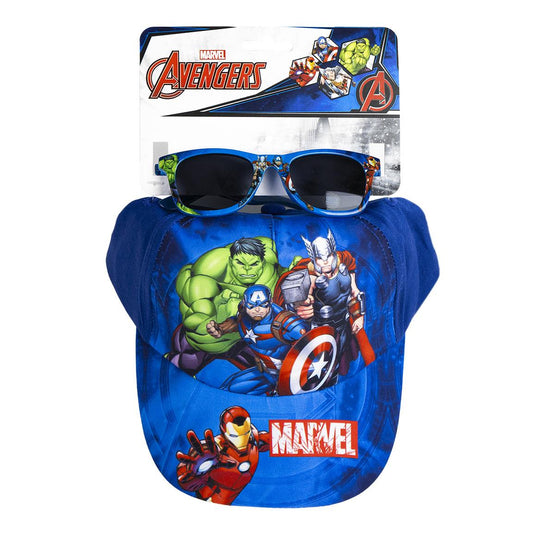 Conjunto Avengers Chapéu e Óculos de Sol