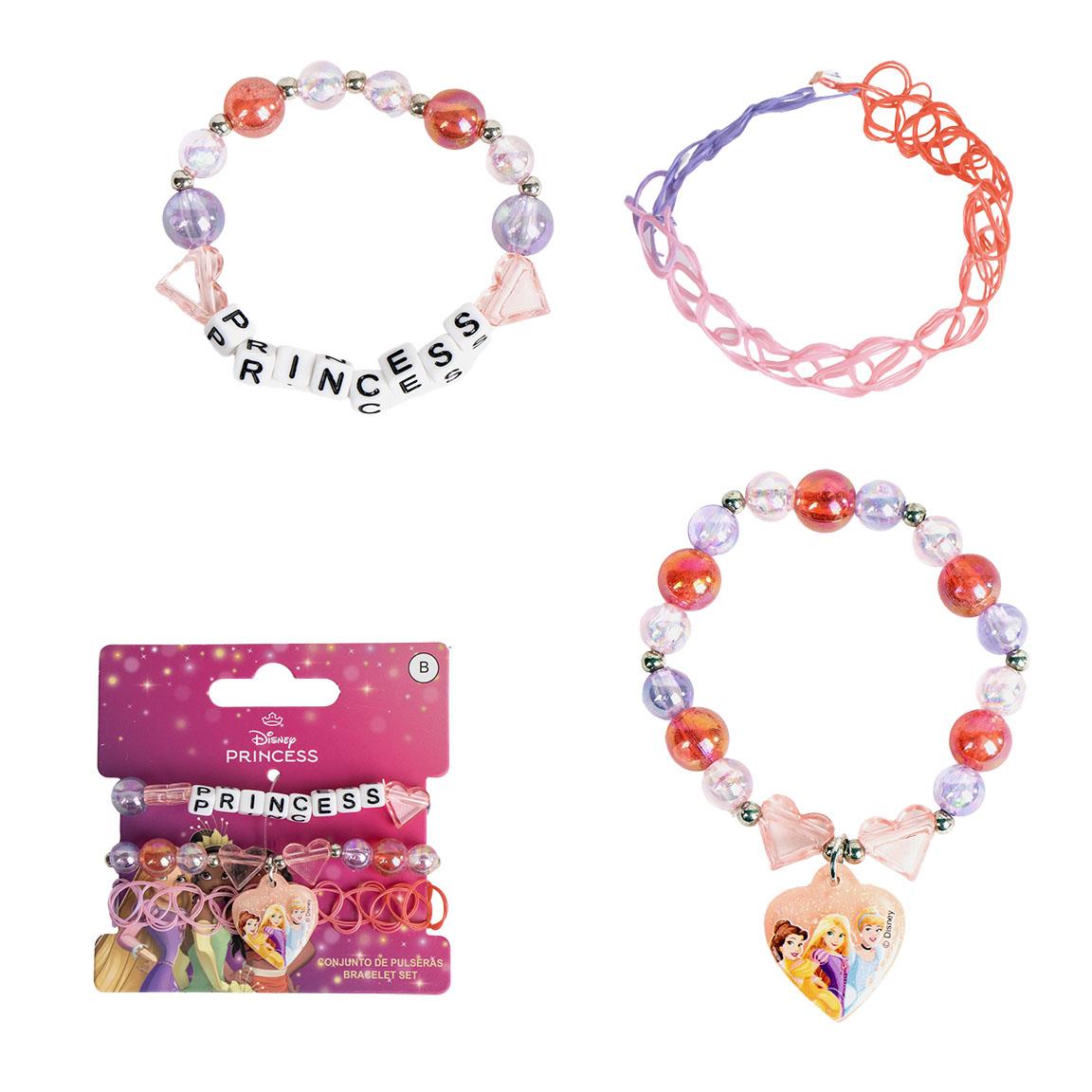 Conjunto 3 Pulseiras Princesas