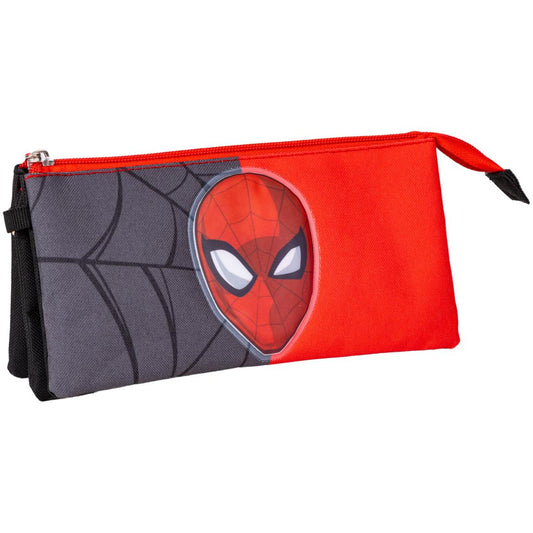 Estojo Homem Aranha 3 compartimentos
