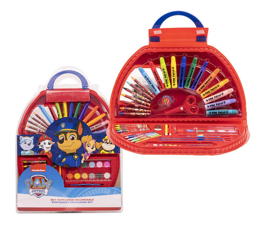 Conjunto Com Acessórios De Pintura Patrulha Pata