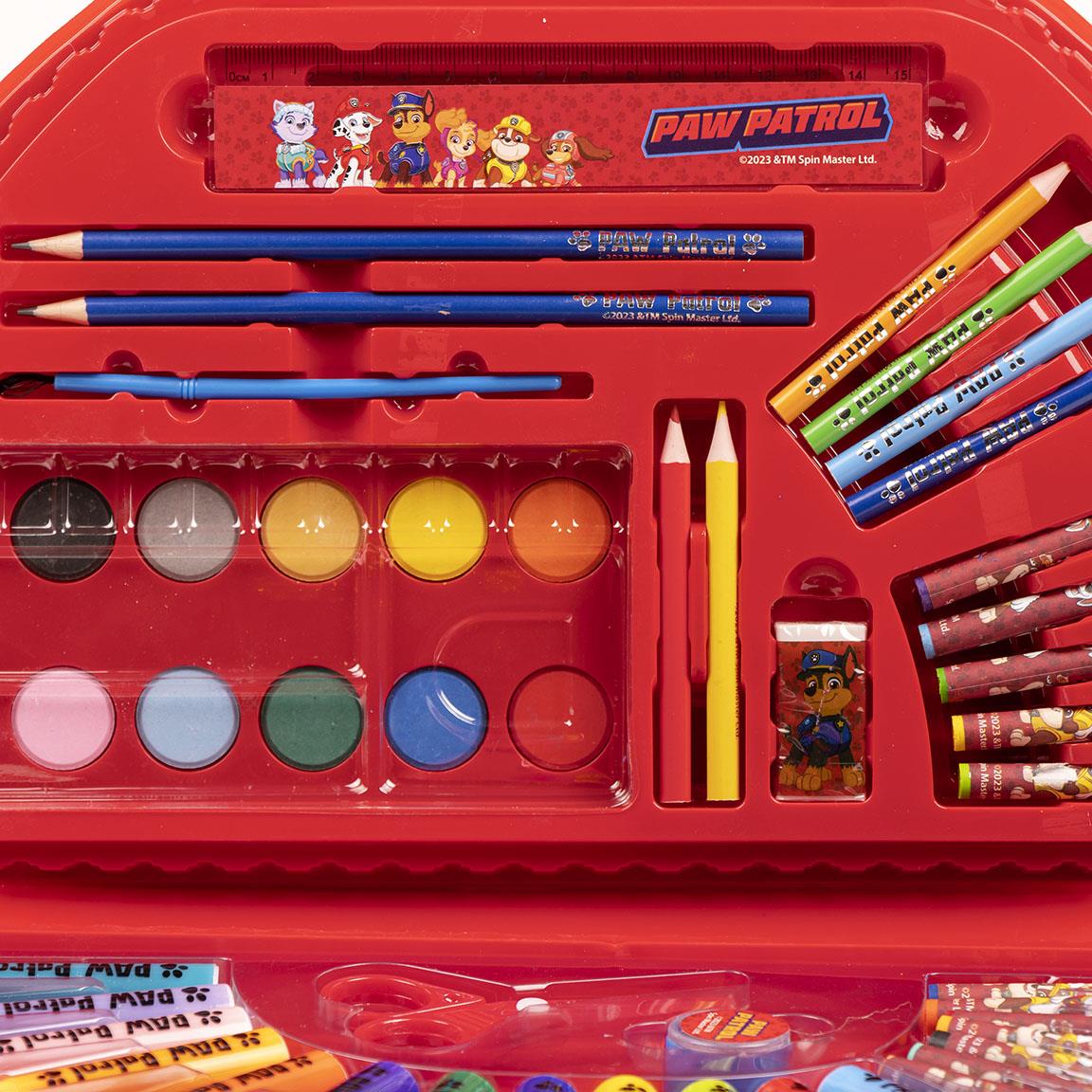 Conjunto Com Acessórios De Pintura Patrulha Pata