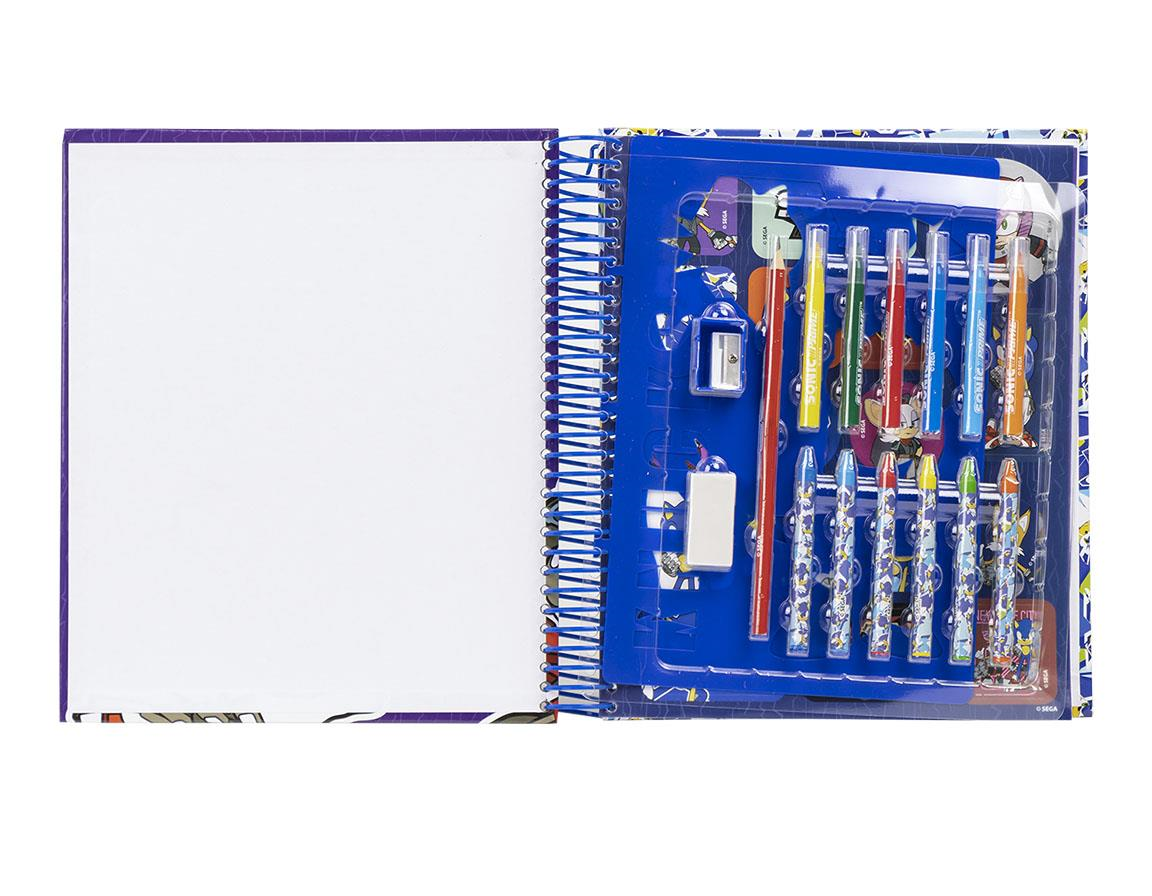 Caderno De Colorir Com Acessórios Sonic