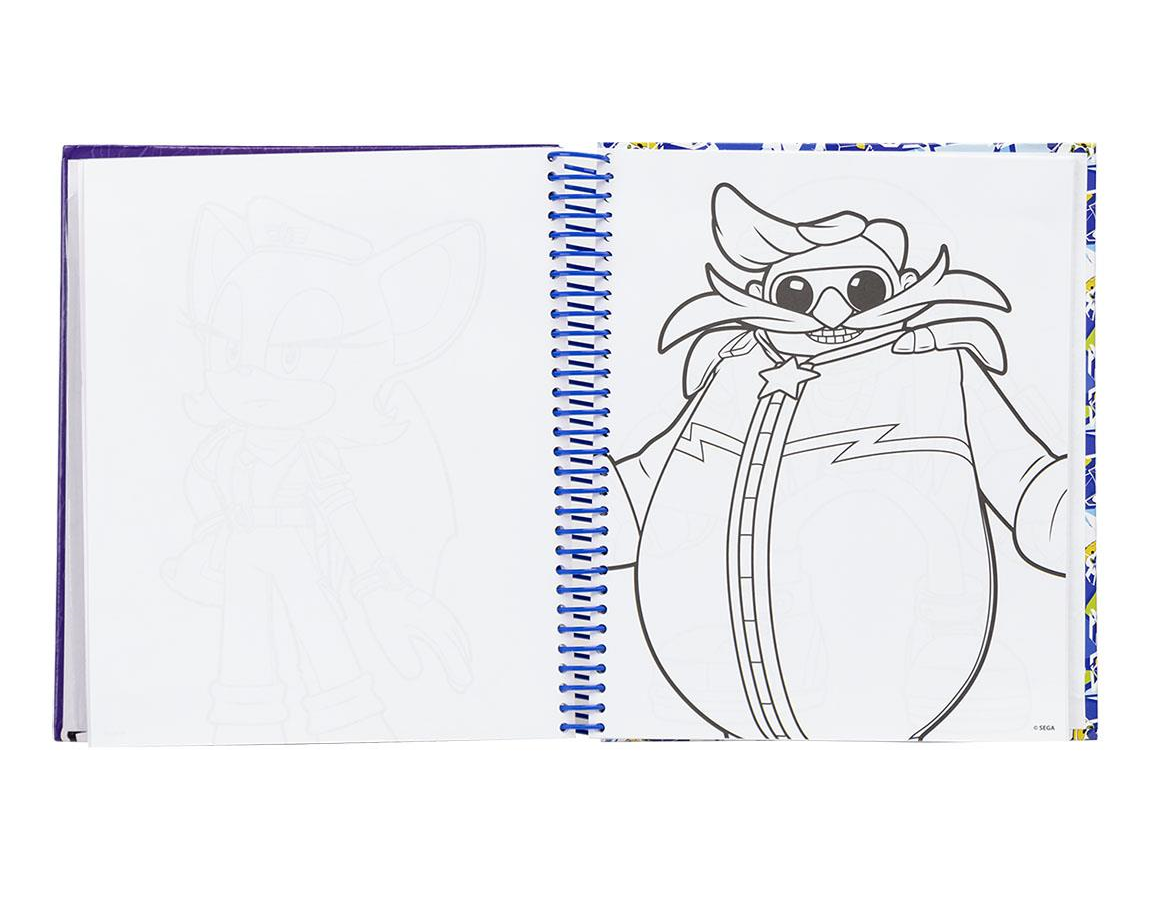 Caderno De Colorir Com Acessórios Sonic