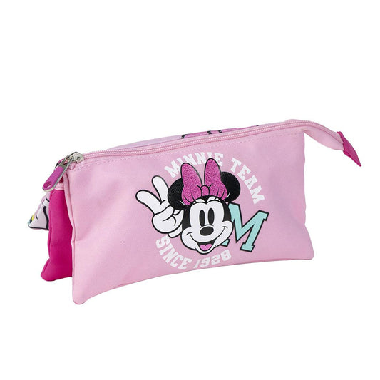 Estojo Minnie 3 compartimentos