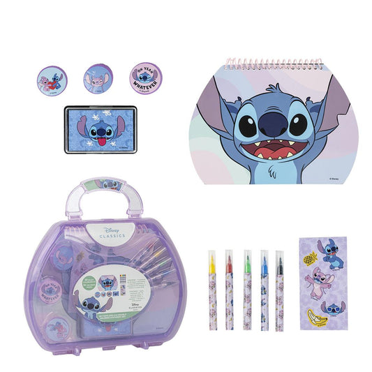 Mala Com Acessórios De Pintura Stitch