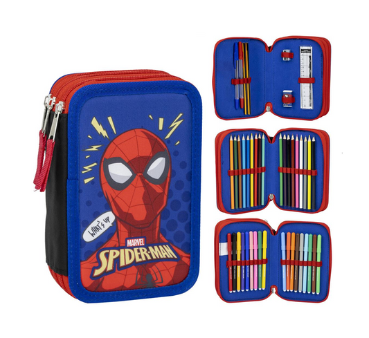 Estojo Homem Aranha Com Acessórios Giotto