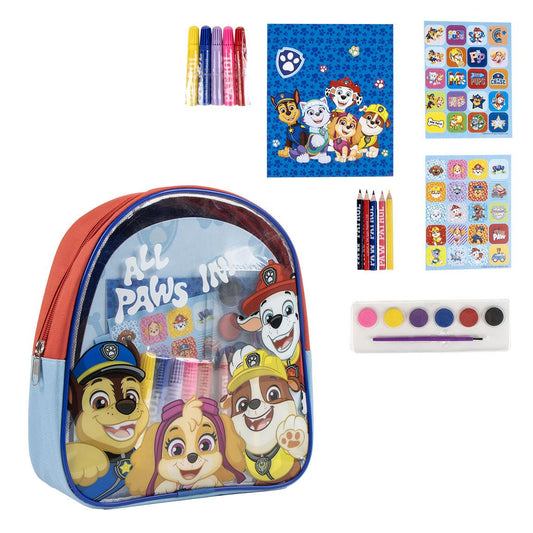 Mochila Com Acessórios De Pintura Patrulha Pata
