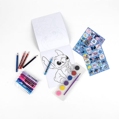 Mochila Com Acessórios De Pintura Stitch
