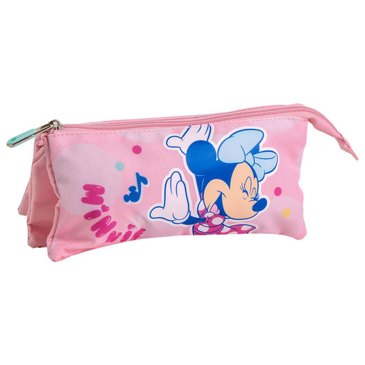 Estojo Minnie 3 Compartimentos